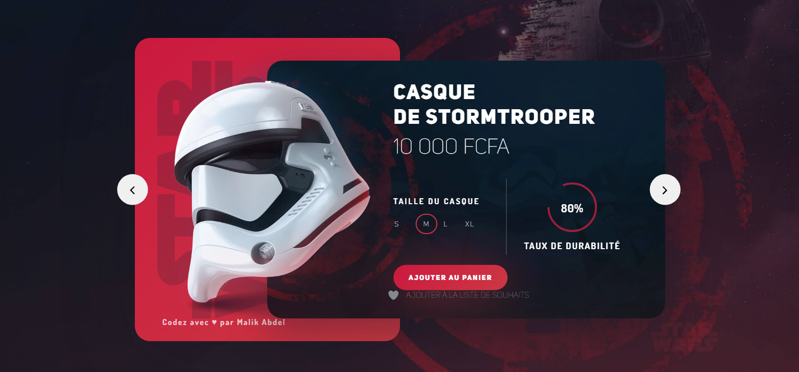 vente d'article star wars article