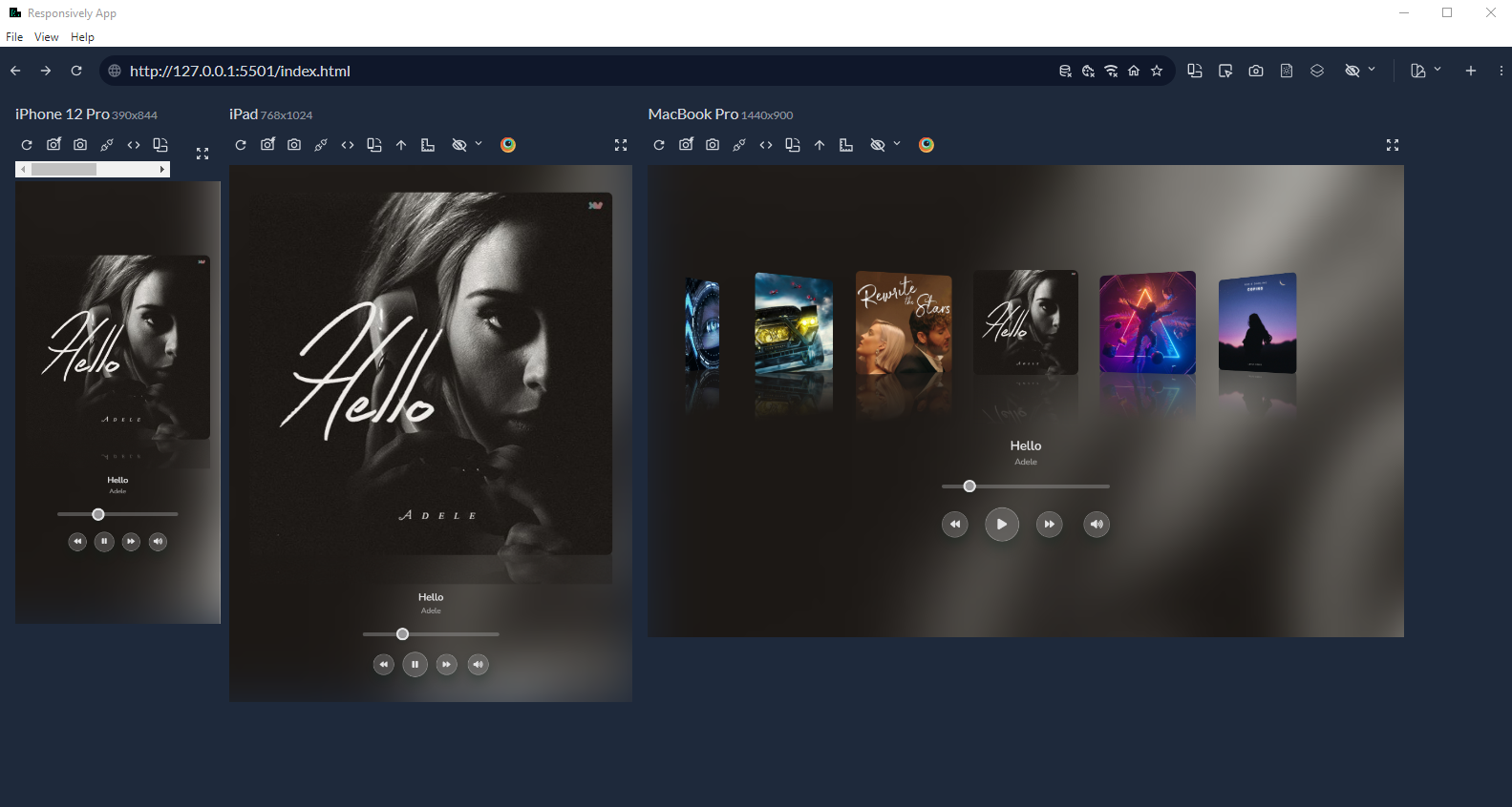 Image du lecteur de musique